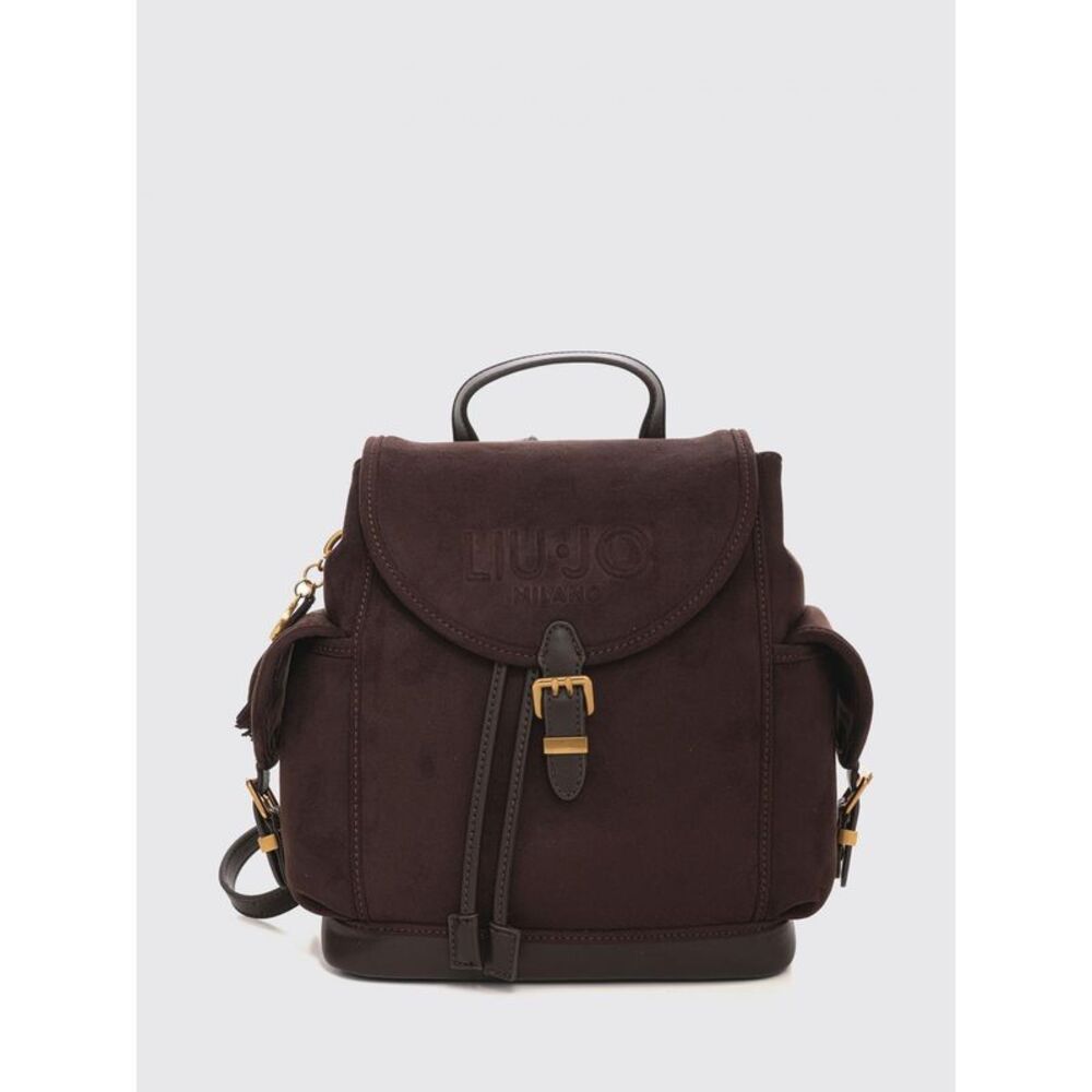 Liu Jo Women Faux Leather Backpack Liu Jo With Flap Closure And Logo Charm